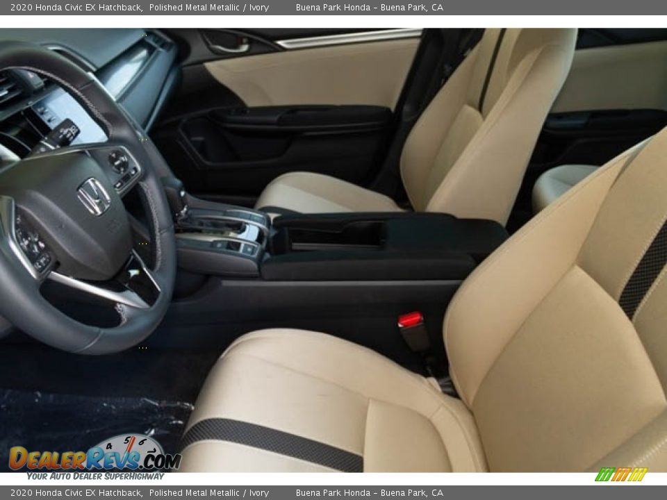 2020 Honda Civic EX Hatchback Polished Metal Metallic / Ivory Photo #16