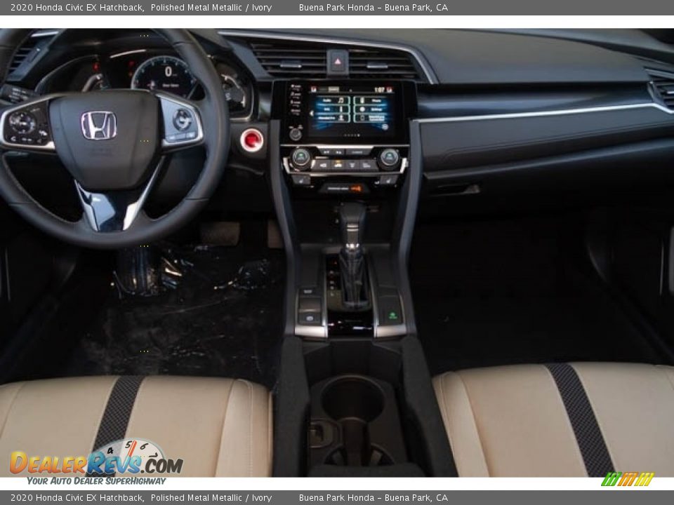 2020 Honda Civic EX Hatchback Polished Metal Metallic / Ivory Photo #18