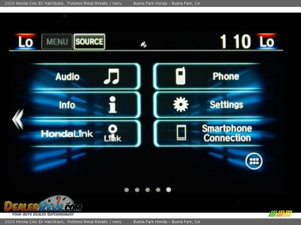 2020 Honda Civic EX Hatchback Polished Metal Metallic / Ivory Photo #19