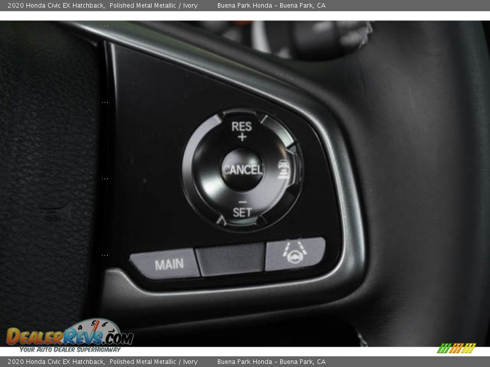 2020 Honda Civic EX Hatchback Polished Metal Metallic / Ivory Photo #22