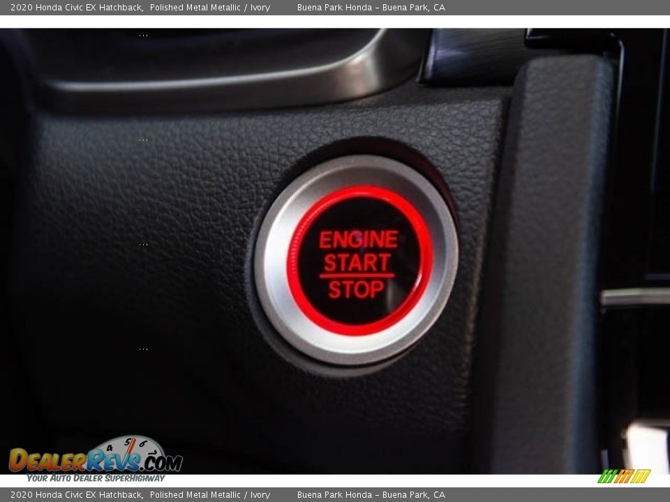 2020 Honda Civic EX Hatchback Polished Metal Metallic / Ivory Photo #23