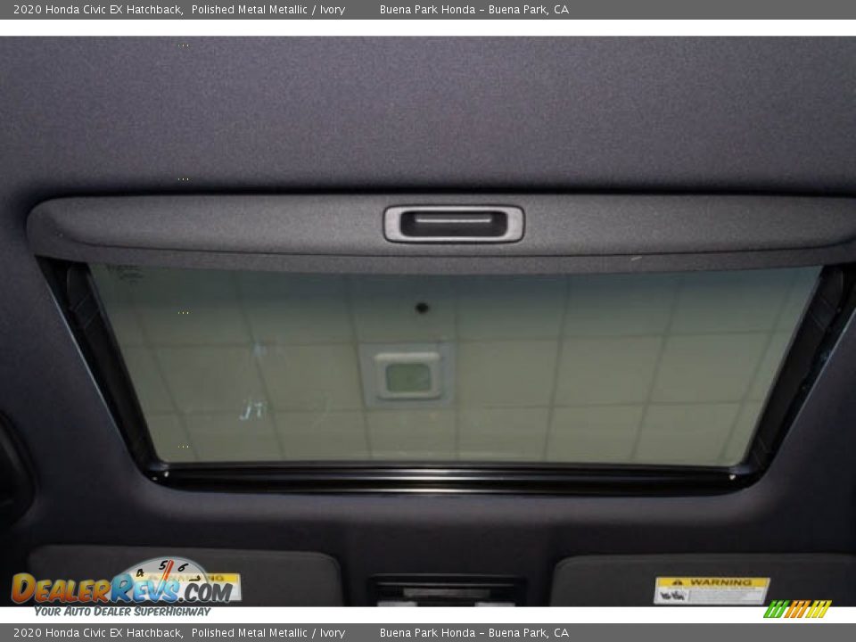 2020 Honda Civic EX Hatchback Polished Metal Metallic / Ivory Photo #25