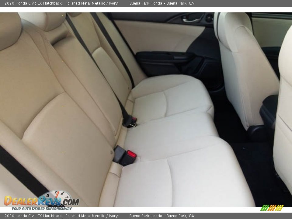 2020 Honda Civic EX Hatchback Polished Metal Metallic / Ivory Photo #28