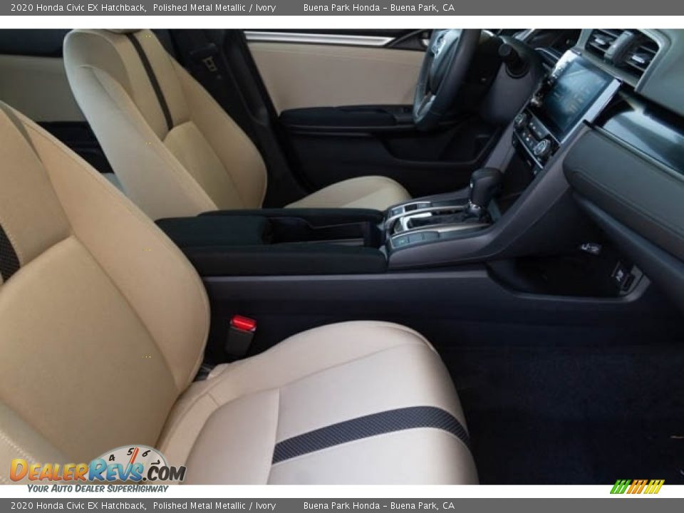 2020 Honda Civic EX Hatchback Polished Metal Metallic / Ivory Photo #30