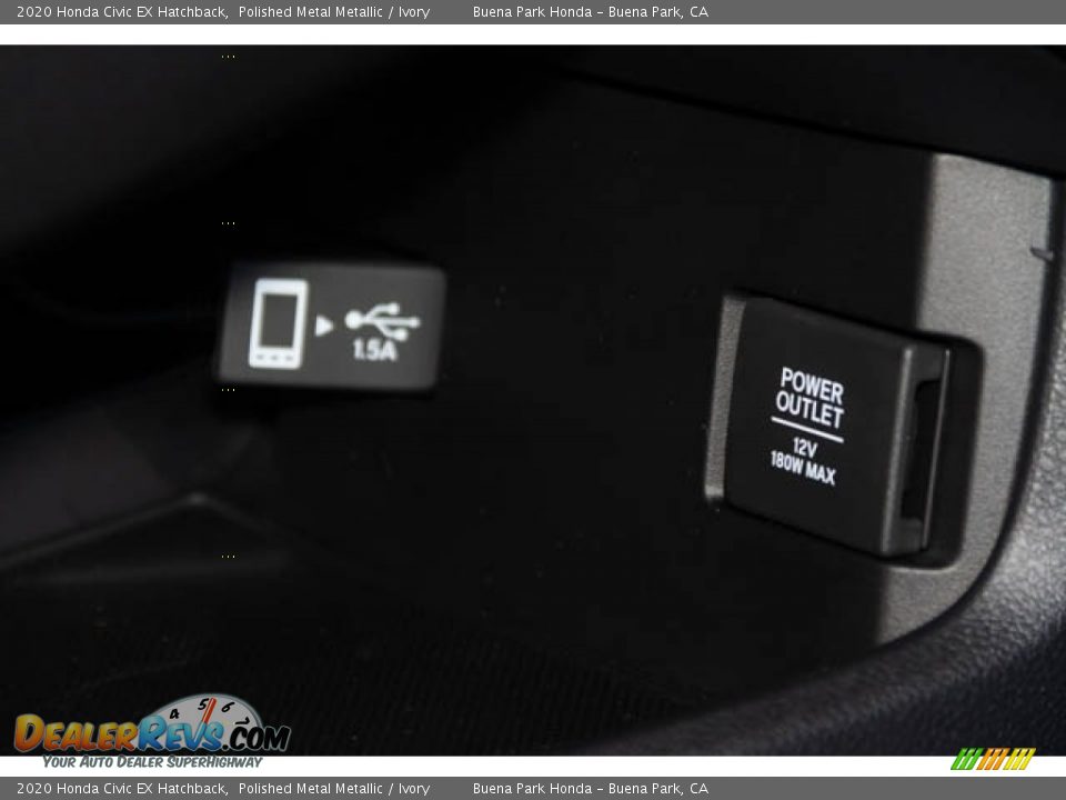 2020 Honda Civic EX Hatchback Polished Metal Metallic / Ivory Photo #31