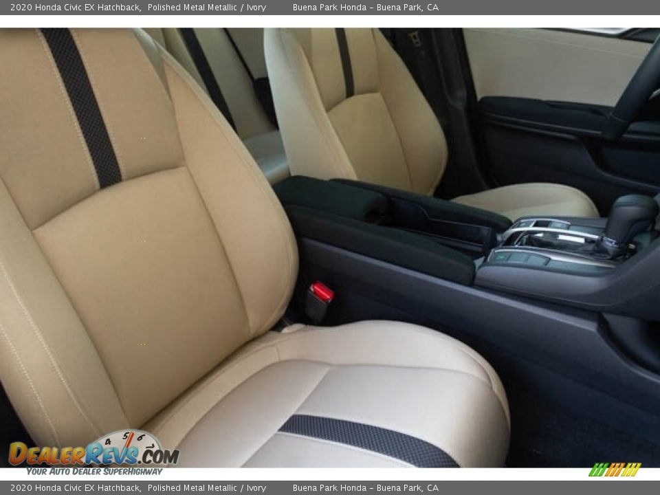 2020 Honda Civic EX Hatchback Polished Metal Metallic / Ivory Photo #32