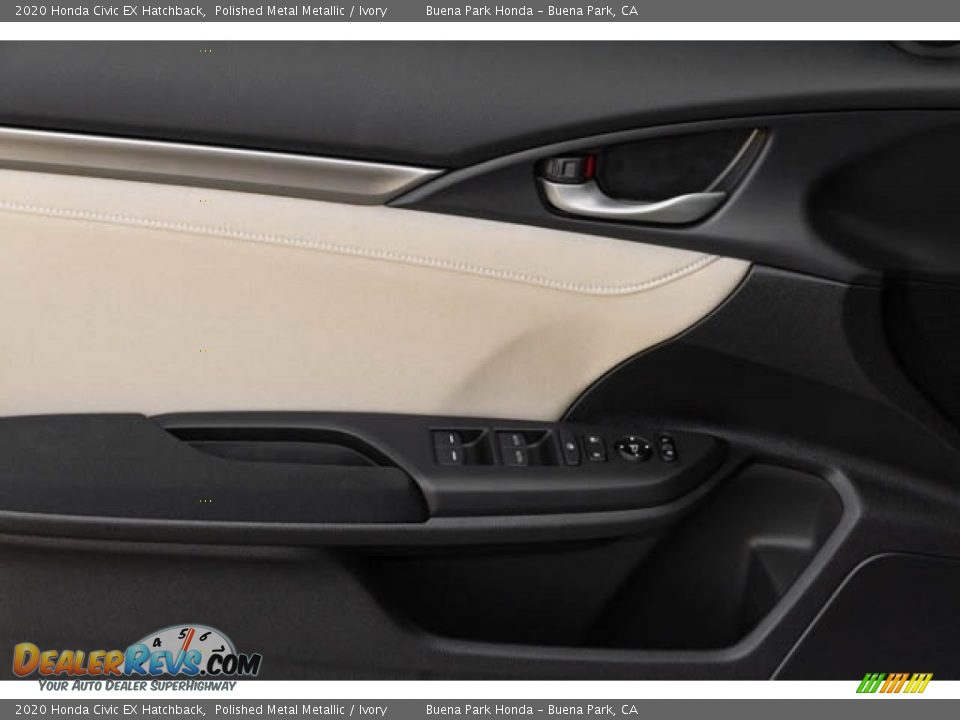 2020 Honda Civic EX Hatchback Polished Metal Metallic / Ivory Photo #34