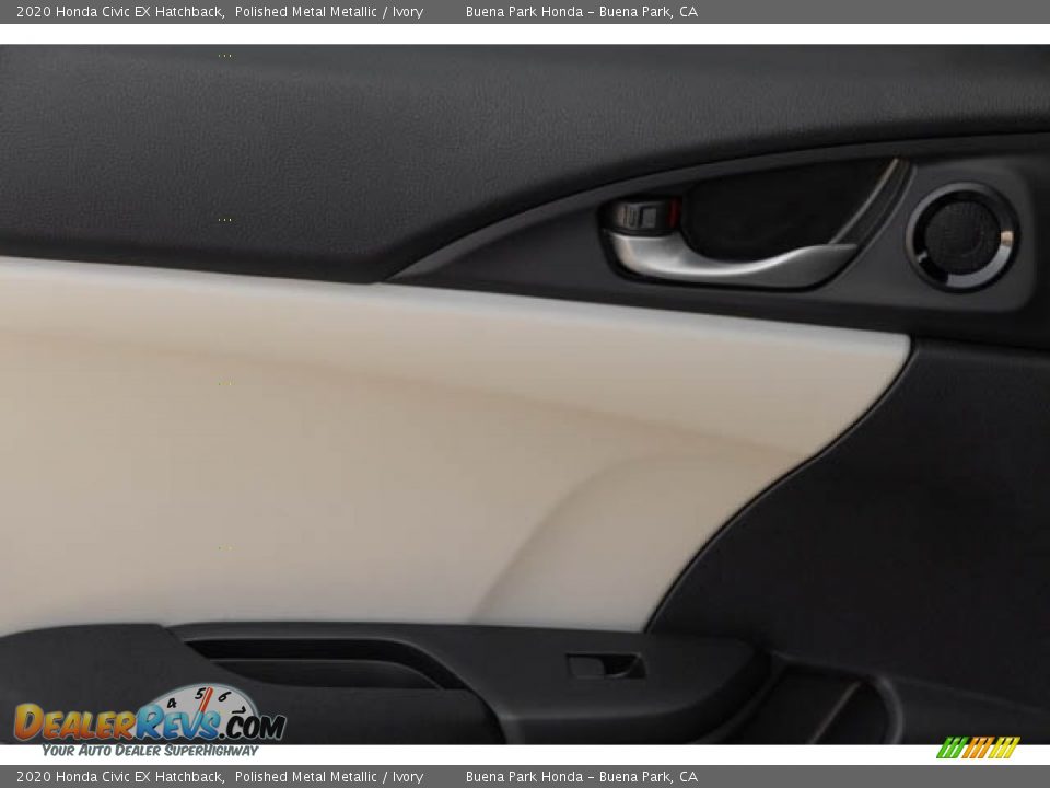 2020 Honda Civic EX Hatchback Polished Metal Metallic / Ivory Photo #35
