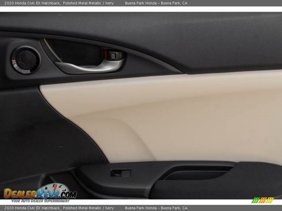 2020 Honda Civic EX Hatchback Polished Metal Metallic / Ivory Photo #36