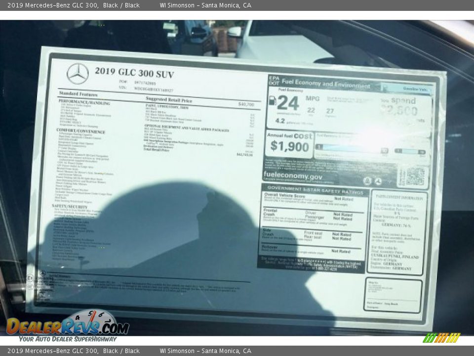 2019 Mercedes-Benz GLC 300 Black / Black Photo #11