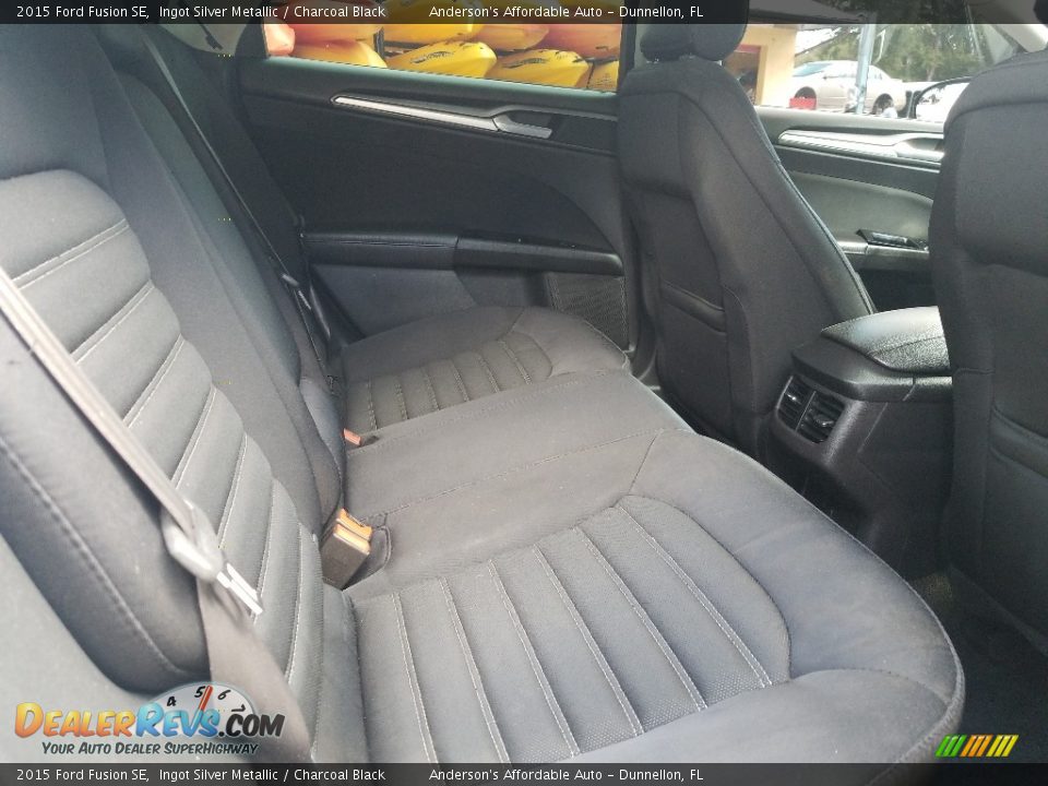 2015 Ford Fusion SE Ingot Silver Metallic / Charcoal Black Photo #20