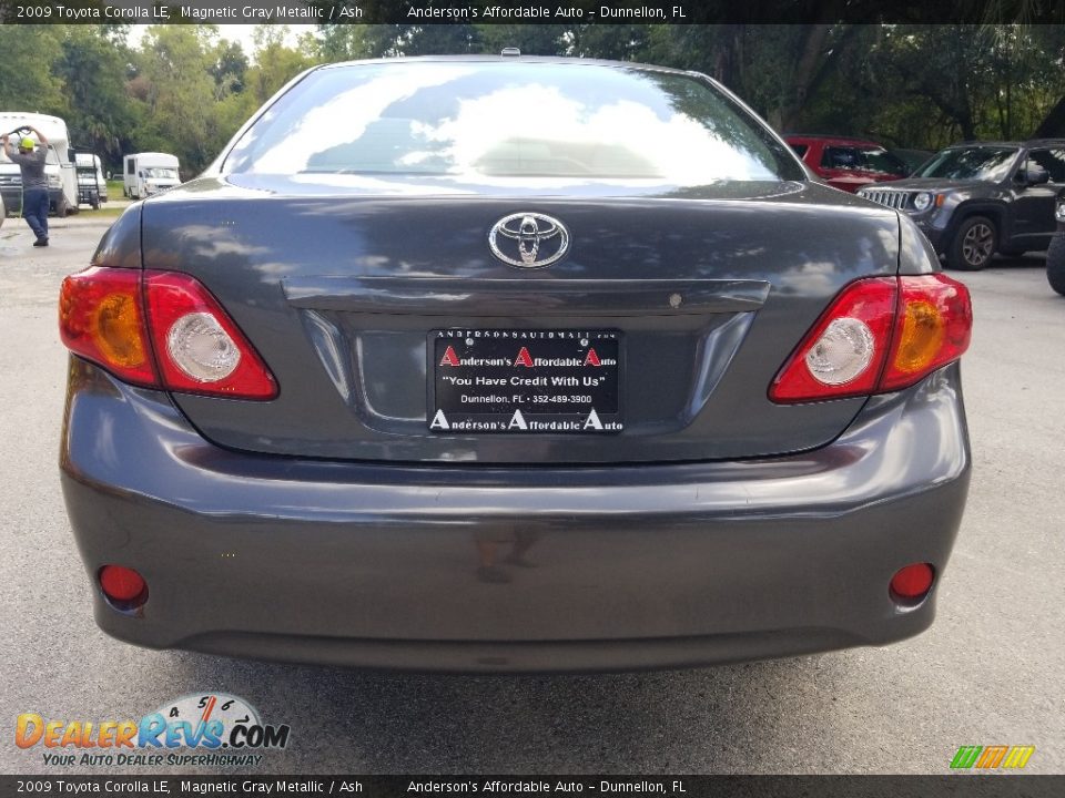 2009 Toyota Corolla LE Magnetic Gray Metallic / Ash Photo #4