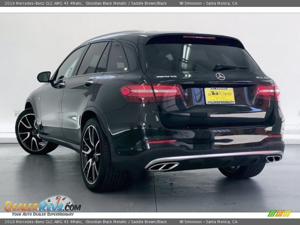 2019 Mercedes-Benz GLC AMG 43 4Matic Obsidian Black Metallic / Saddle Brown/Black Photo #2