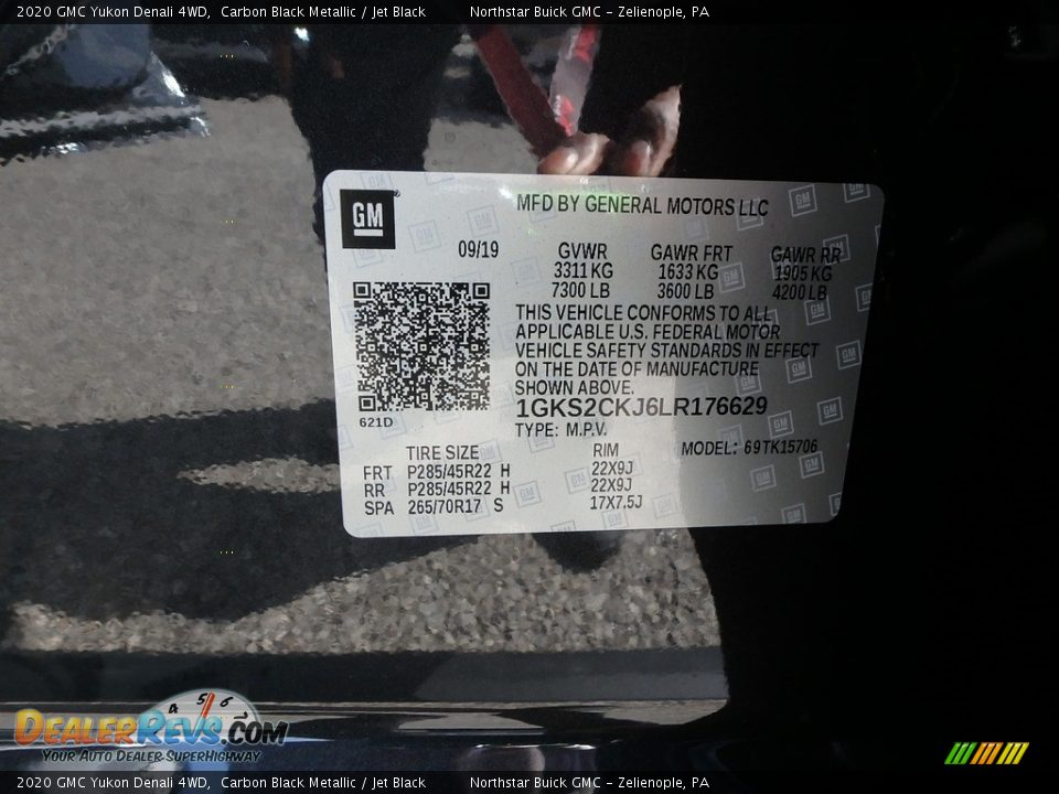 2020 GMC Yukon Denali 4WD Carbon Black Metallic / Jet Black Photo #11