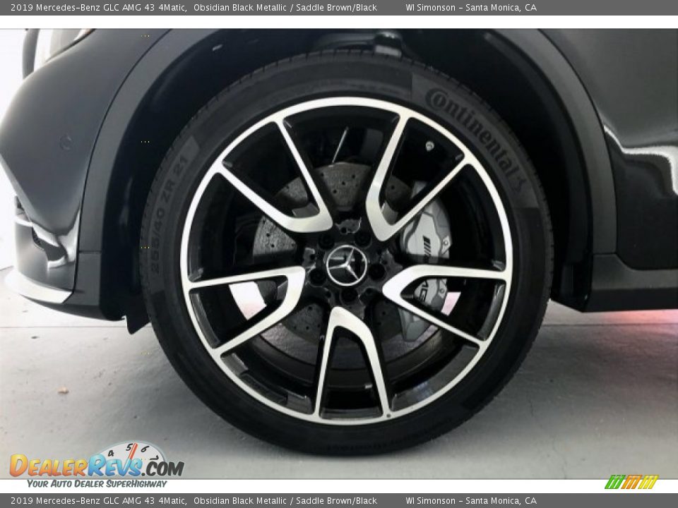 2019 Mercedes-Benz GLC AMG 43 4Matic Obsidian Black Metallic / Saddle Brown/Black Photo #9