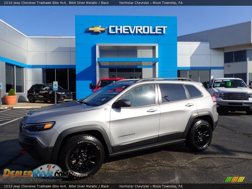 2019 Jeep Cherokee Trailhawk Elite 4x4 Billet Silver Metallic / Black Photo #1