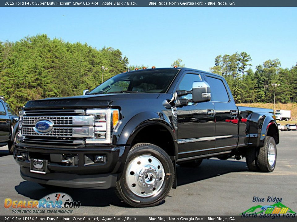 2019 Ford F450 Super Duty Platinum Crew Cab 4x4 Agate Black / Black Photo #1