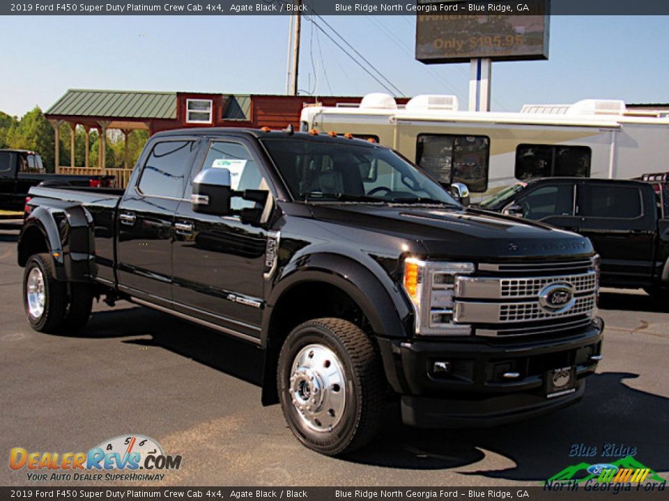 2019 Ford F450 Super Duty Platinum Crew Cab 4x4 Agate Black / Black Photo #7