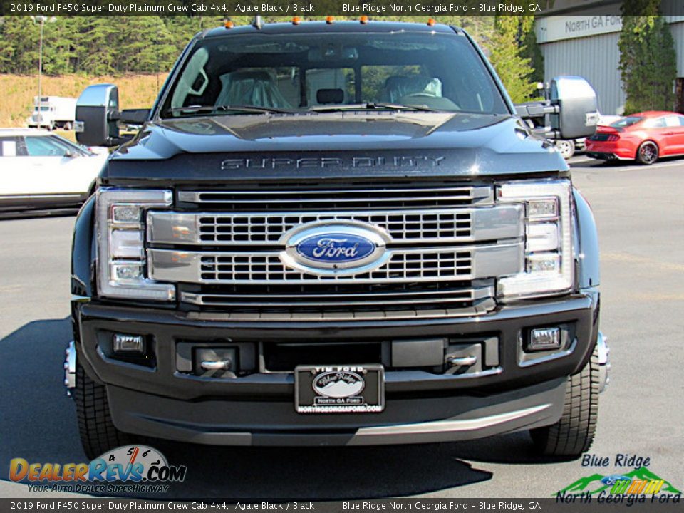 2019 Ford F450 Super Duty Platinum Crew Cab 4x4 Agate Black / Black Photo #8