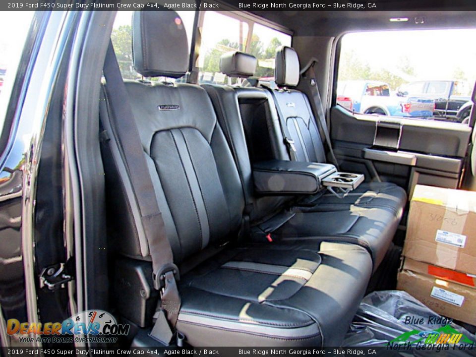 2019 Ford F450 Super Duty Platinum Crew Cab 4x4 Agate Black / Black Photo #12