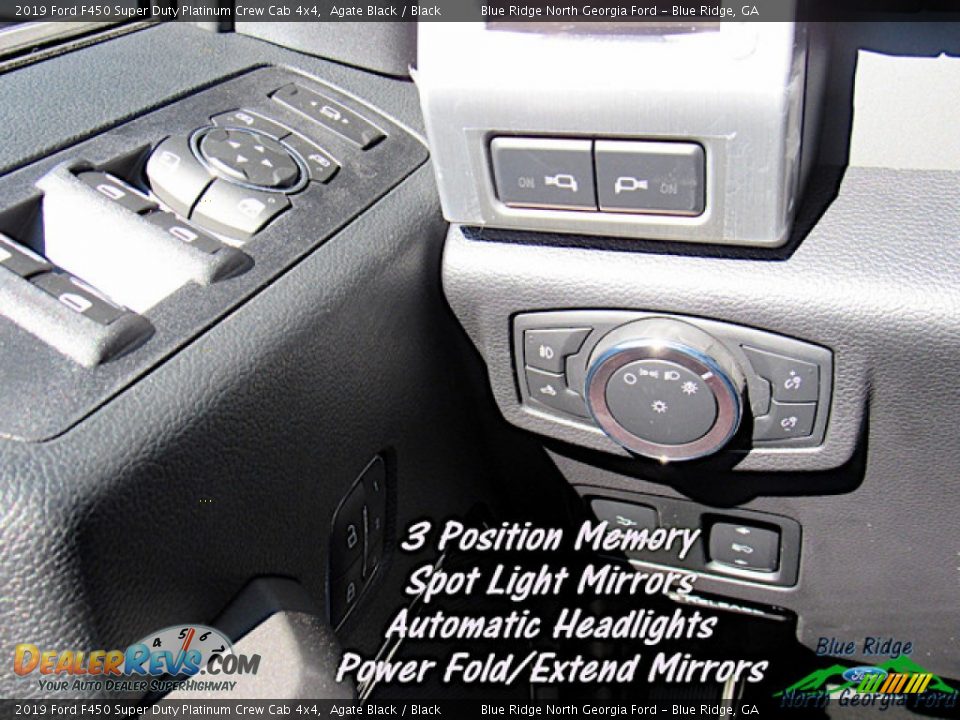 2019 Ford F450 Super Duty Platinum Crew Cab 4x4 Agate Black / Black Photo #21