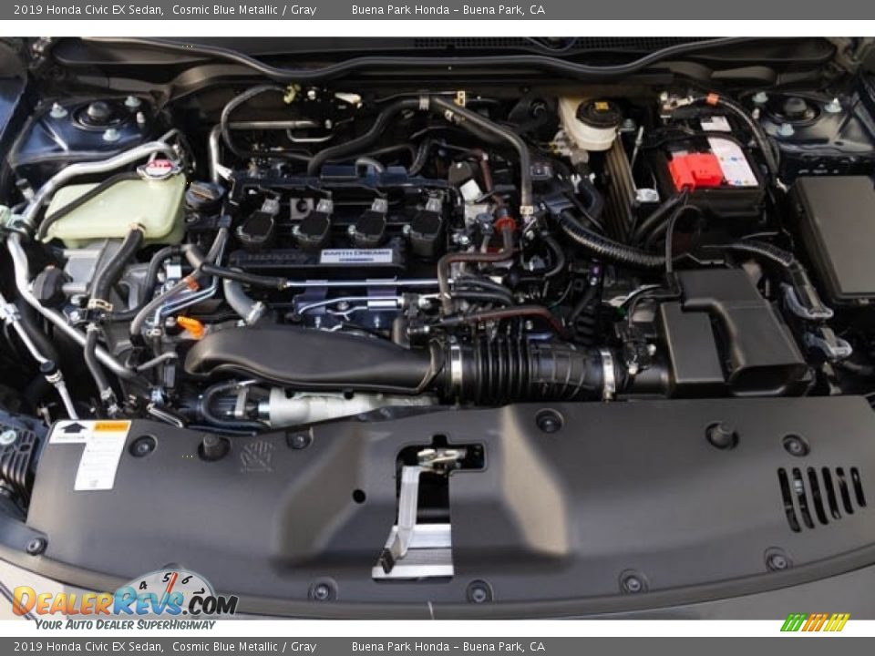 2019 Honda Civic EX Sedan Cosmic Blue Metallic / Gray Photo #9