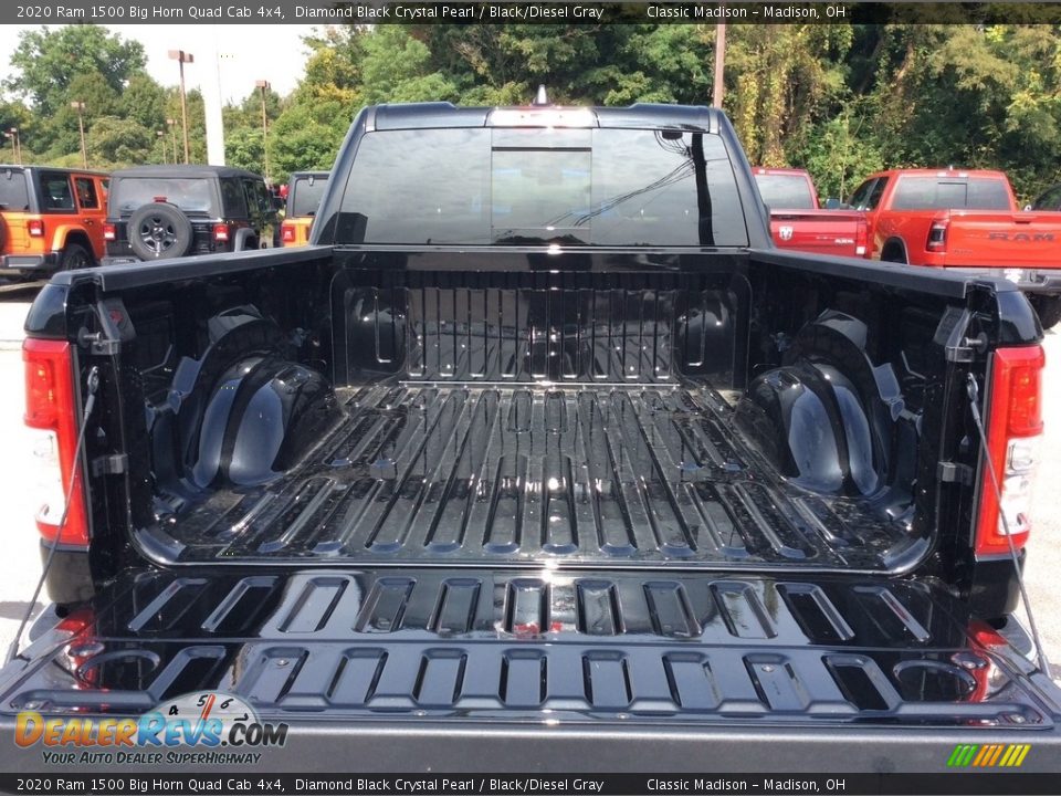 2020 Ram 1500 Big Horn Quad Cab 4x4 Diamond Black Crystal Pearl / Black/Diesel Gray Photo #9