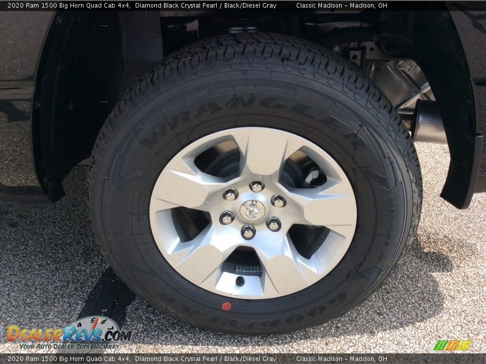 2020 Ram 1500 Big Horn Quad Cab 4x4 Diamond Black Crystal Pearl / Black/Diesel Gray Photo #10