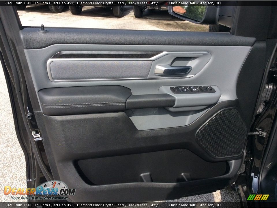 2020 Ram 1500 Big Horn Quad Cab 4x4 Diamond Black Crystal Pearl / Black/Diesel Gray Photo #11