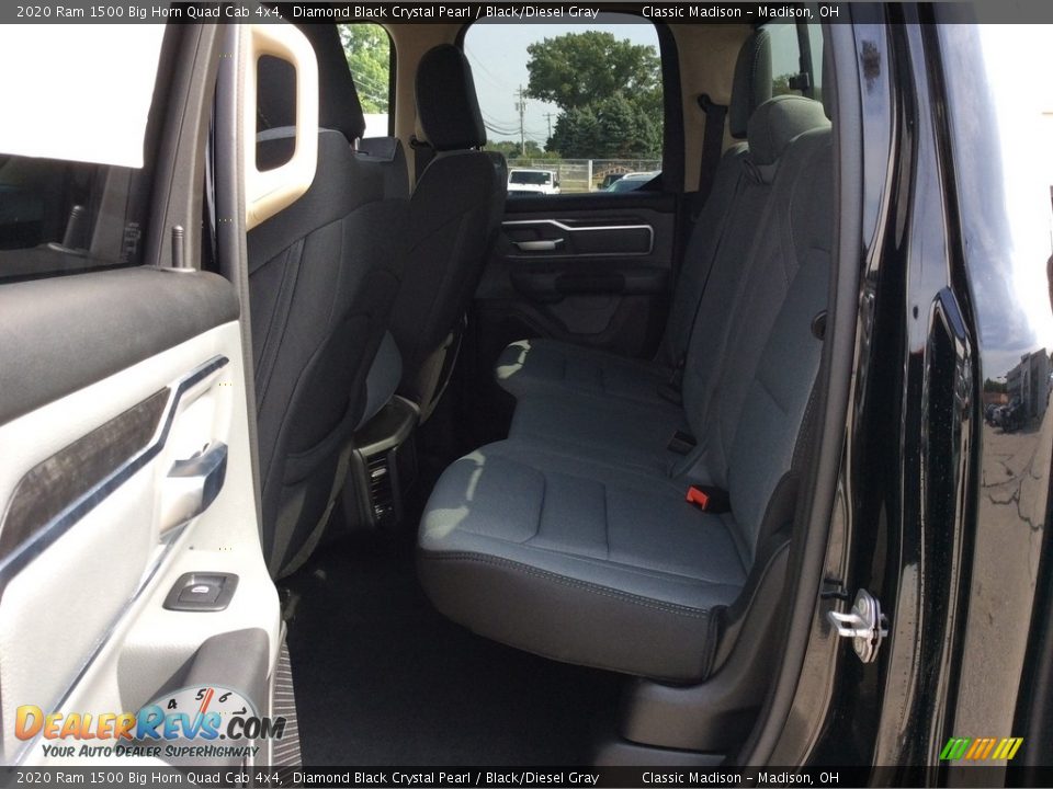 2020 Ram 1500 Big Horn Quad Cab 4x4 Diamond Black Crystal Pearl / Black/Diesel Gray Photo #16