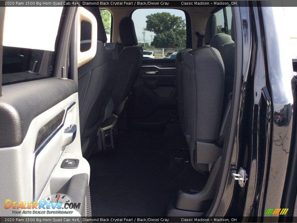 2020 Ram 1500 Big Horn Quad Cab 4x4 Diamond Black Crystal Pearl / Black/Diesel Gray Photo #17