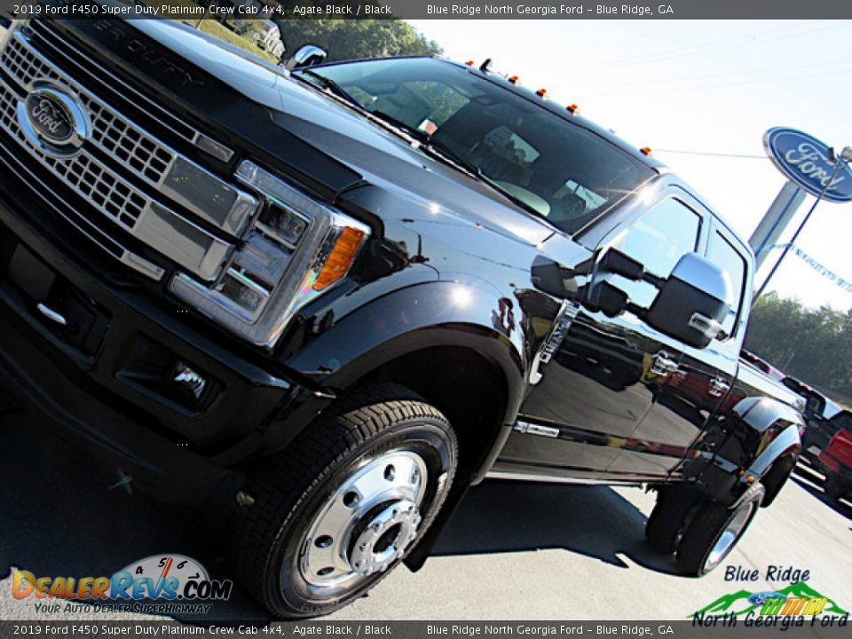 2019 Ford F450 Super Duty Platinum Crew Cab 4x4 Agate Black / Black Photo #36