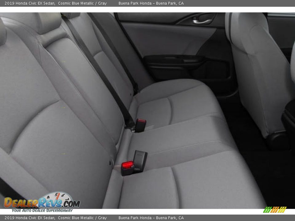 2019 Honda Civic EX Sedan Cosmic Blue Metallic / Gray Photo #28