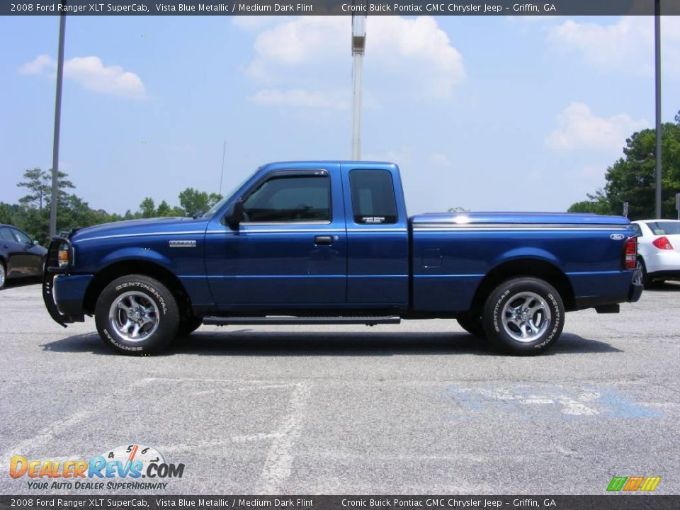 2008 Ford Ranger XLT SuperCab Vista Blue Metallic / Medium Dark Flint Photo #5