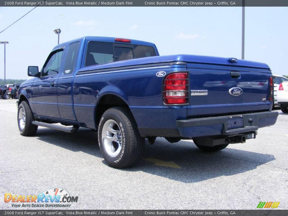 2008 Ford Ranger XLT SuperCab Vista Blue Metallic / Medium Dark Flint Photo #6