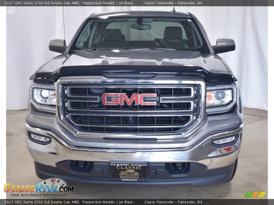 2017 GMC Sierra 1500 SLE Double Cab 4WD Pepperdust Metallic / Jet Black Photo #4