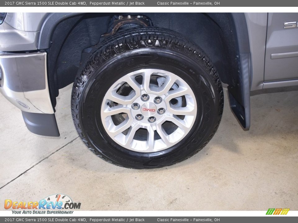2017 GMC Sierra 1500 SLE Double Cab 4WD Pepperdust Metallic / Jet Black Photo #5
