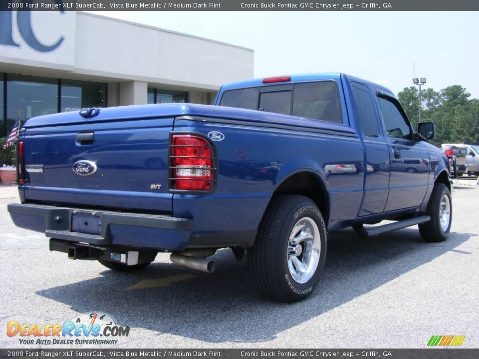 2008 Ford Ranger XLT SuperCab Vista Blue Metallic / Medium Dark Flint Photo #8