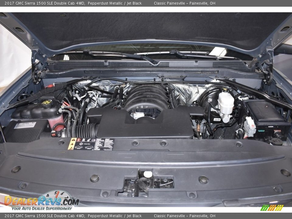 2017 GMC Sierra 1500 SLE Double Cab 4WD Pepperdust Metallic / Jet Black Photo #6