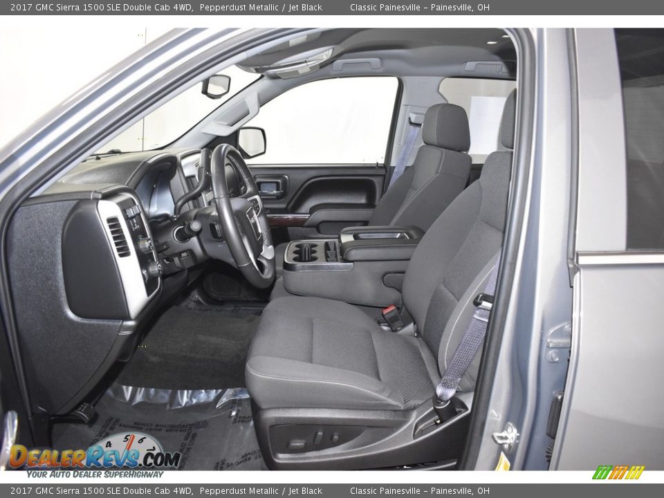 2017 GMC Sierra 1500 SLE Double Cab 4WD Pepperdust Metallic / Jet Black Photo #7