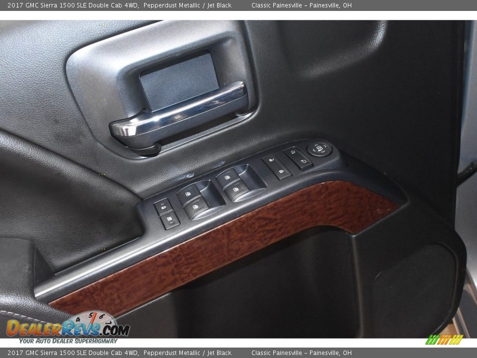 2017 GMC Sierra 1500 SLE Double Cab 4WD Pepperdust Metallic / Jet Black Photo #10