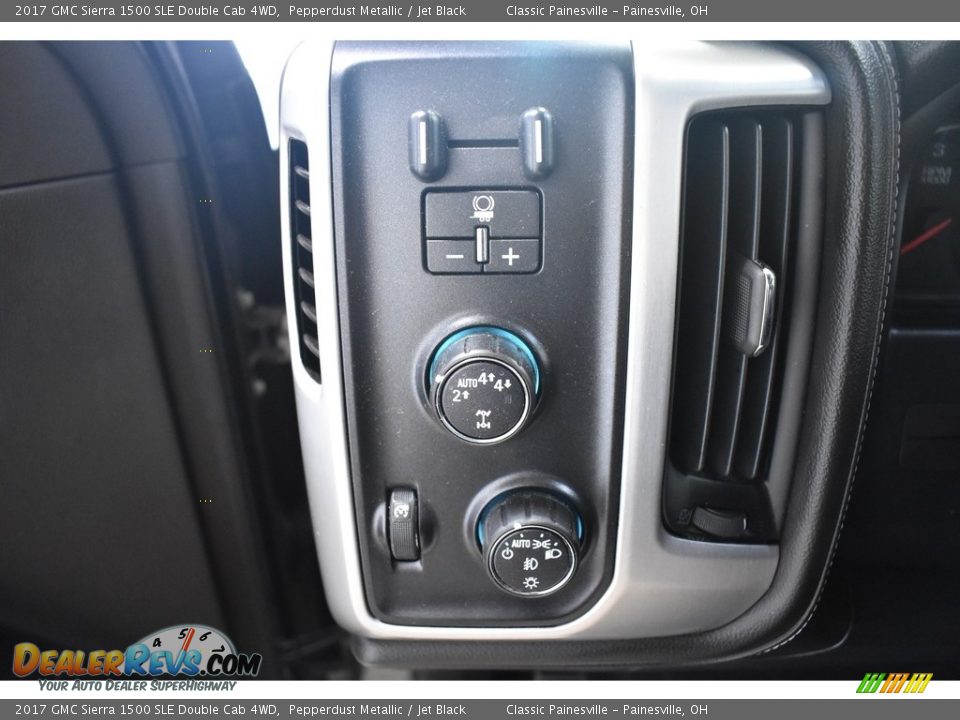 2017 GMC Sierra 1500 SLE Double Cab 4WD Pepperdust Metallic / Jet Black Photo #11