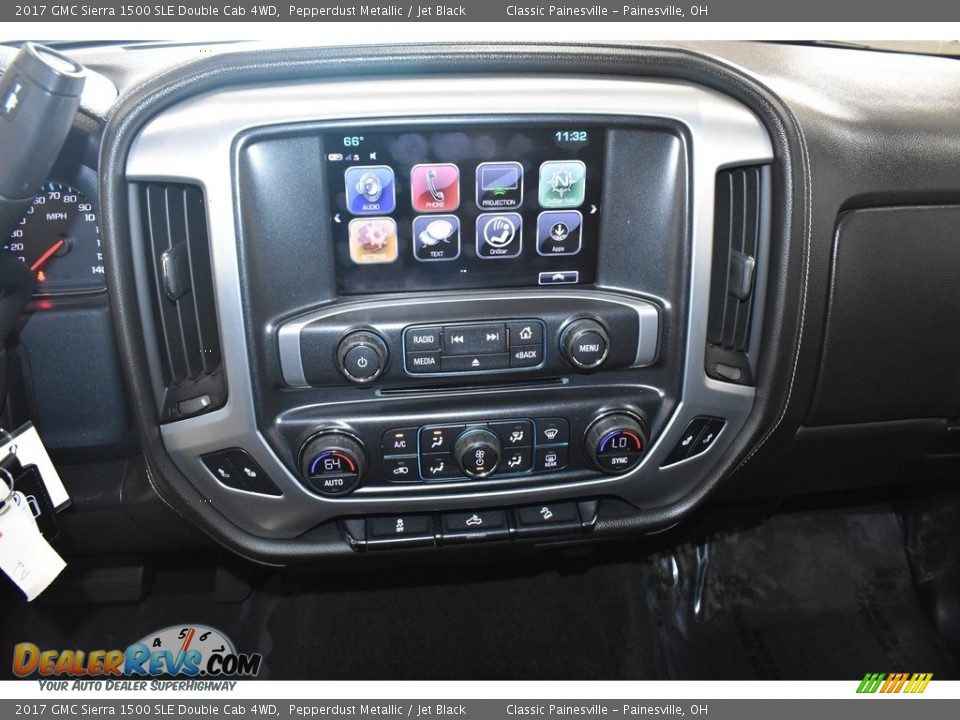 2017 GMC Sierra 1500 SLE Double Cab 4WD Pepperdust Metallic / Jet Black Photo #13