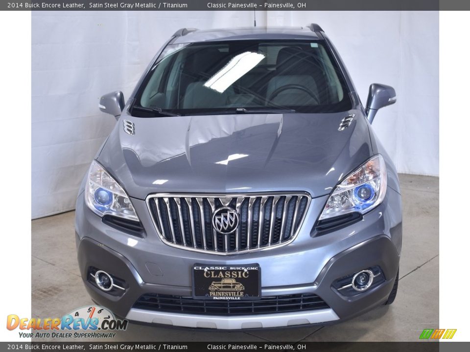 2014 Buick Encore Leather Satin Steel Gray Metallic / Titanium Photo #4