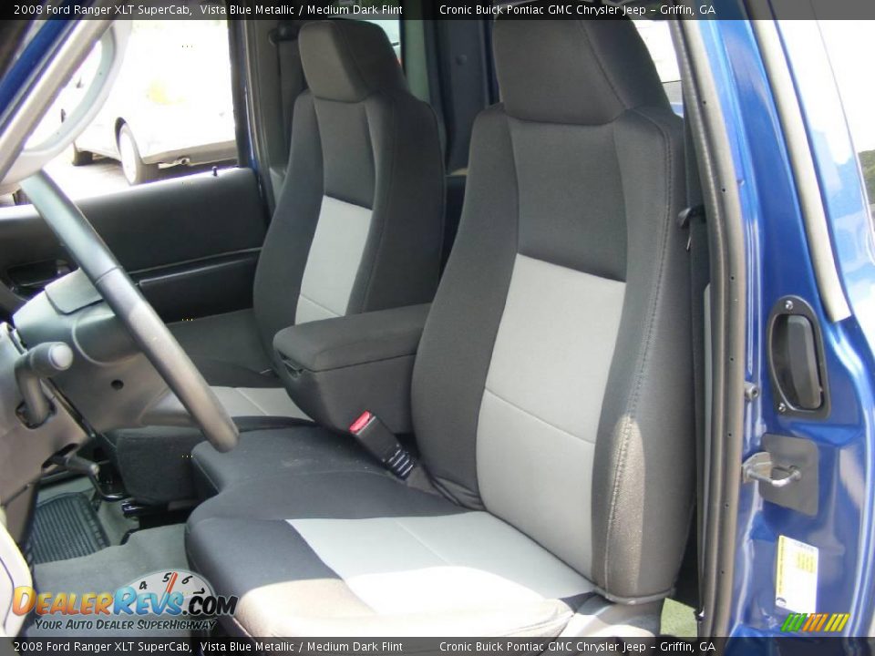 2008 Ford Ranger XLT SuperCab Vista Blue Metallic / Medium Dark Flint Photo #11