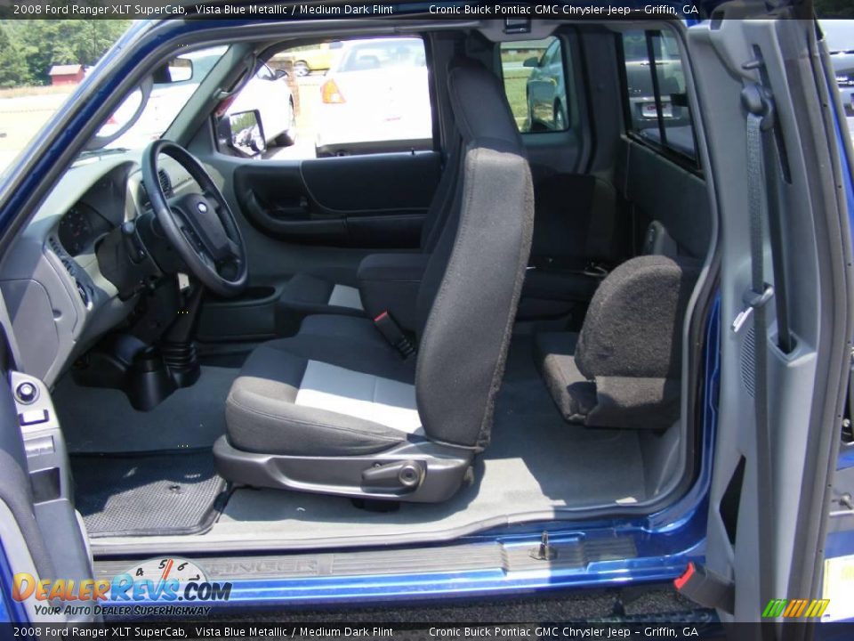 2008 Ford Ranger XLT SuperCab Vista Blue Metallic / Medium Dark Flint Photo #12
