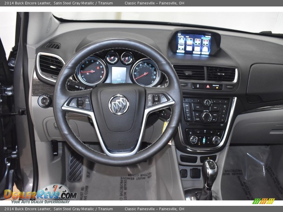 2014 Buick Encore Leather Satin Steel Gray Metallic / Titanium Photo #13