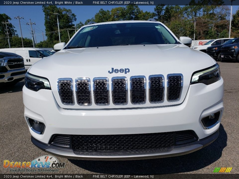 2020 Jeep Cherokee Limited 4x4 Bright White / Black Photo #2