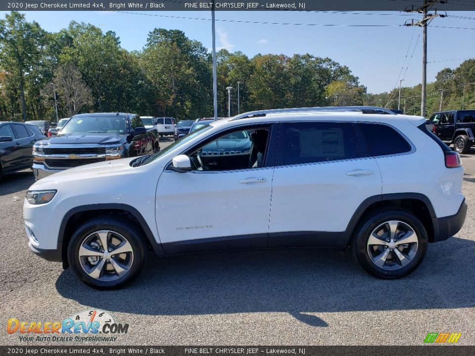 2020 Jeep Cherokee Limited 4x4 Bright White / Black Photo #3