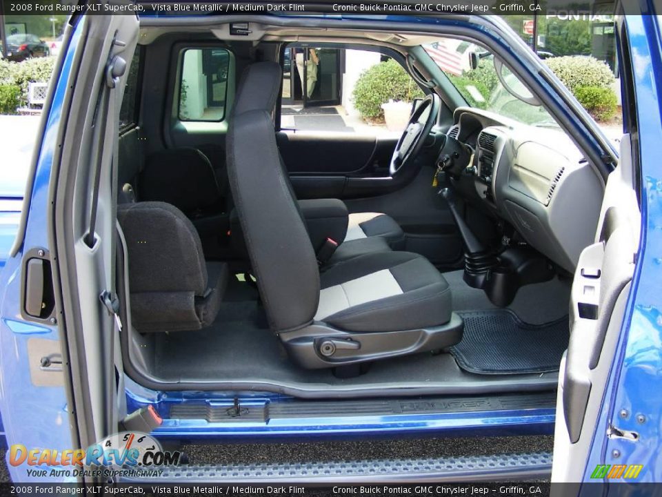 2008 Ford Ranger XLT SuperCab Vista Blue Metallic / Medium Dark Flint Photo #16